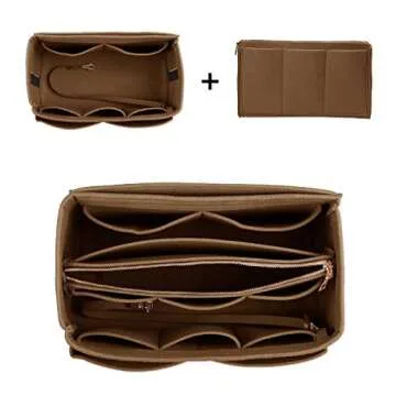 ZTUJO Purse Organizer with Metal Zipper & 7 Sizes Available