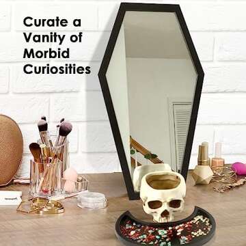 Gothic Curiosities Coffin Mirror – Unique Home Decor