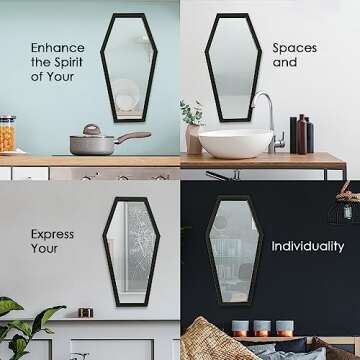 Gothic Curiosities Coffin Mirror – Unique Home Decor