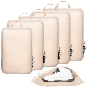 BAGAIL Ultralight Compression Packing Cubes for Travel