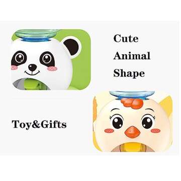 LUOZZY Mini Water Dispenser for Kids Lovely Cartoon Piggy Frog Water Machine Kids Drinking Water Fountains Toys for Kids (Panda)