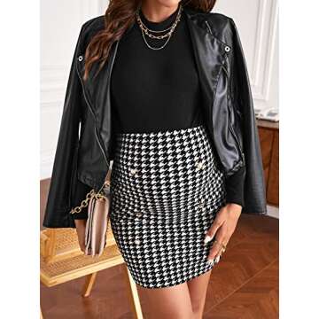 WDIRARA Women's Maternity Ribbed Knit Top & Skirt Set