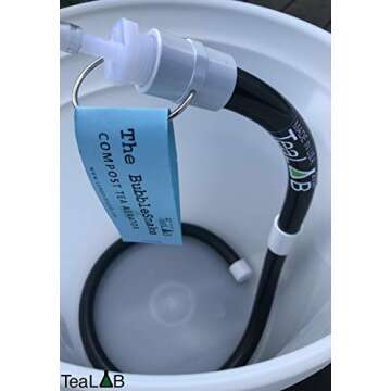 Compost Tea Aerator - The BubbleSnake : 5 Gallon Bucket Aerator