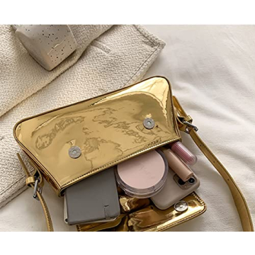 Sparkly Silver Evening Hobo Bag Women Y2K Party Clutch