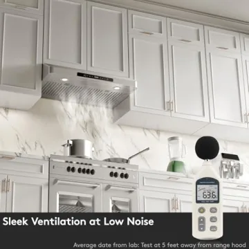 Everkitch Range Hood 30in 900CFM Under Cabinet Ventilation