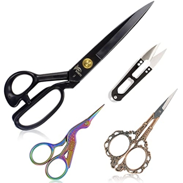 Premium 9 Inch Dressmaking Tailor Scissors Set for Crafting