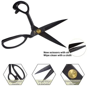 Premium 9 Inch Dressmaking Tailor Scissors Set for Crafting