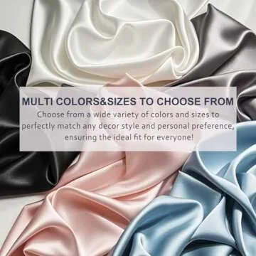 Silk Pillow Case with Hidden Zipper, Ravmix Both Sides Mulberry Silk Pillowcase Standard Size 20×26inches, Gift for Women Men, 1PCS, Undyed Ivory White