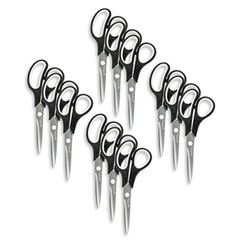 Blue Summit Titanium Scissors, 12 Pack Multi-Purpose