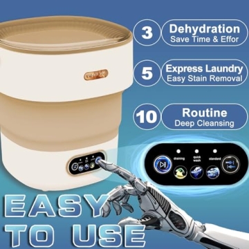 Portable Washing Machine & Dryer - 16L Mini Laundry Solution