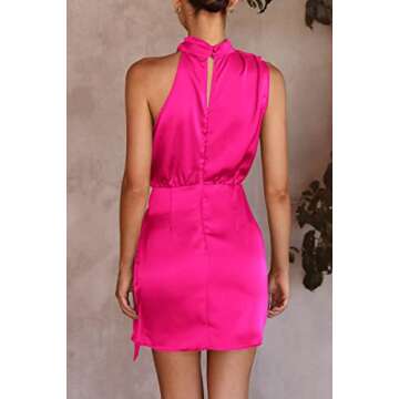 PRETTYGARDEN Women's Satin Dress for Summer Events