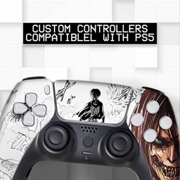 Attack on Titan Custom PS-5 Controller | Unique Hydro-Dip Design by BCB Controllers