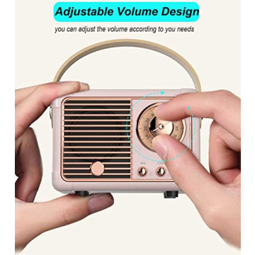 Dosmix Retro Bluetooth Speaker Small Wireless Vintage Style