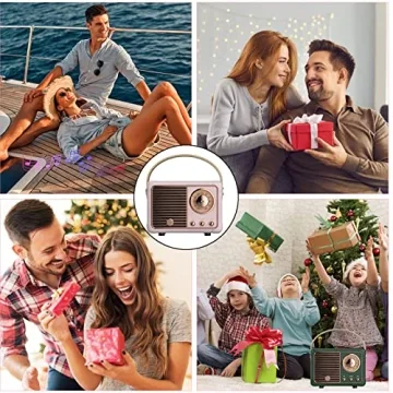Dosmix Retro Bluetooth Speaker Small Wireless Vintage Style