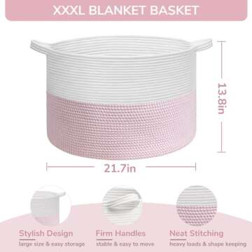 INDRESSME XXXLarge Storage Basket for Nursery & Toys