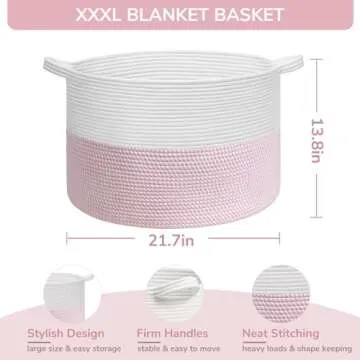 INDRESSME XXXLarge Storage Basket for Nursery & Toys