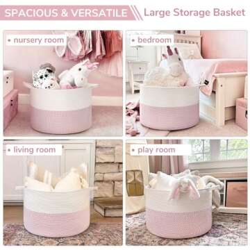 INDRESSME XXXLarge Storage Basket for Nursery & Toys