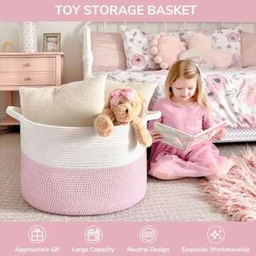 INDRESSME XXXLarge Storage Basket for Nursery & Toys