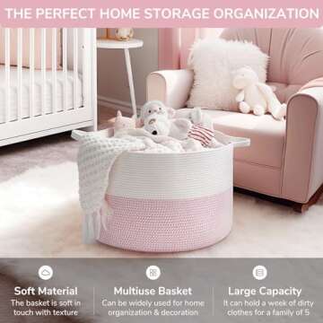 INDRESSME XXXLarge Storage Basket for Nursery & Toys