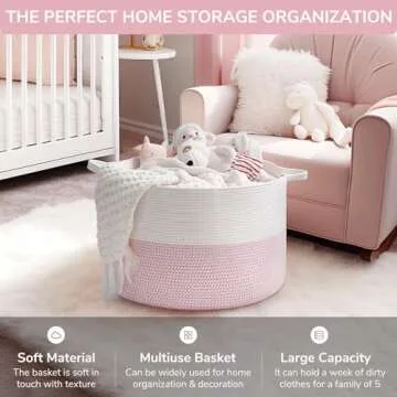 INDRESSME XXXLarge Storage Basket for Nursery & Toys