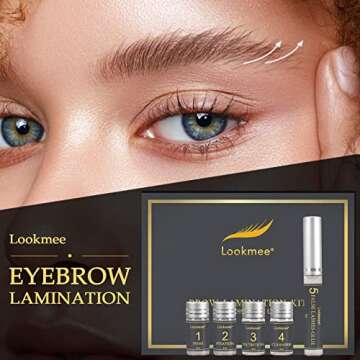 Lookmee Eyebrow Lamination Kit, Professional Instant Eyebrow Lift Kit, At Home DIY Long Lasting Eyeb...