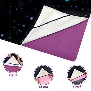 Heathyoga Non Slip Hot Yoga Towel, 100% Microfiber Non Slip Yoga Mat Towel for Hot Yoga, Pilates and Fitness, Exclusive Corner Pockets Design + Free Spray Bottle