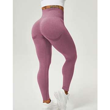 TSUTAYA Seamless Leggings Workout High Waisted Women's Yoga Pants Workout Stretchy Vital Activewear ...