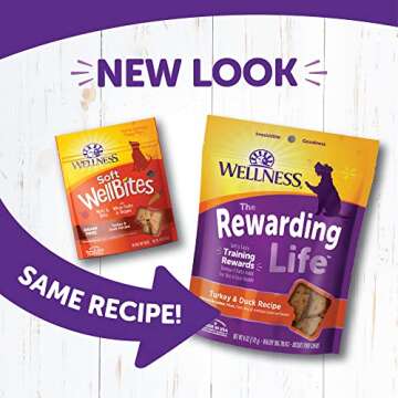 Wellness Rewarding Life Grain-Free Soft Dog Treats, Made in USA with Healthy Ingredients, Ideal for ...