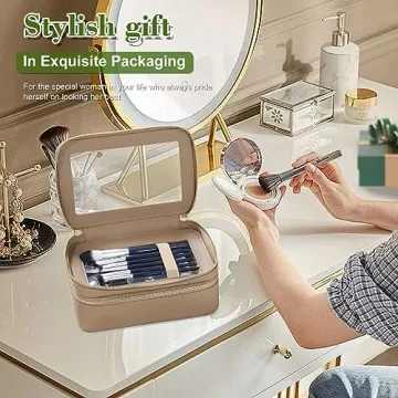 Minnanxi Clear Makeup Travel Organizer Double Zipper Bag