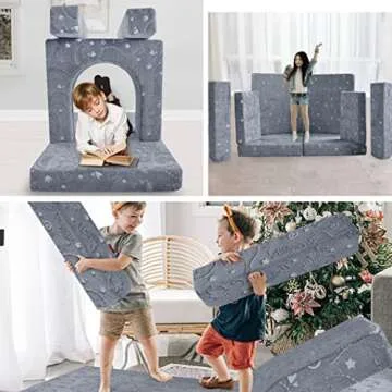 MeMoreCool Kids Couch - Glow in Dark Modular Sofa for Kids