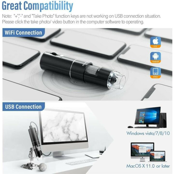 Portable Wireless Digital Microscope with HD Camera