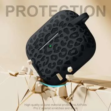 DGege Leopard Engraved Case for AirPods Pro 2nd Generation