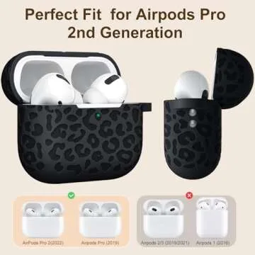 DGege Leopard Engraved Case for AirPods Pro 2nd Generation