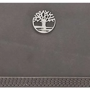 Timberland Leather RFID Zip Around Wallet Clutch with Wristlet Strap, Castlerock (Nubuck)