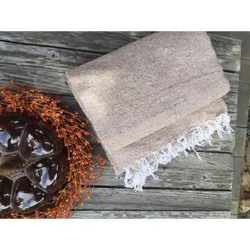 Open Road Goods Handmade Solid Color Yoga Blanket - Tan