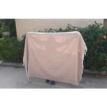 Open Road Goods Handmade Solid Color Yoga Blanket - Tan