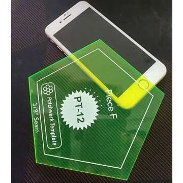 YICBOR Set of 12 Patchwork/English Paper Piecing Quilt Template Set