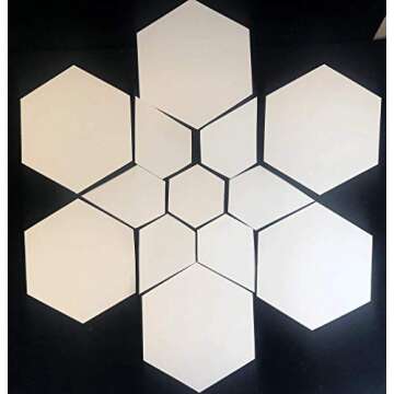 YICBOR Set of 12 Patchwork/English Paper Piecing Quilt Template Set