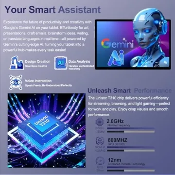 ZIOVO 2025 Android 15 Tablet With Keyboard and 30GB RAM