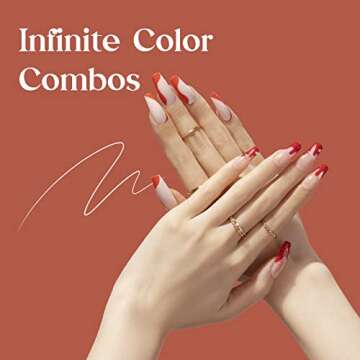 beetles Gel Polish 12 Pcs White Nude Red Green Gel Polish Paint Swirl Gel Nail Art Built Thin Brush in Bottle Soak off Uv Led Lamp Fall Gel Nail Polish