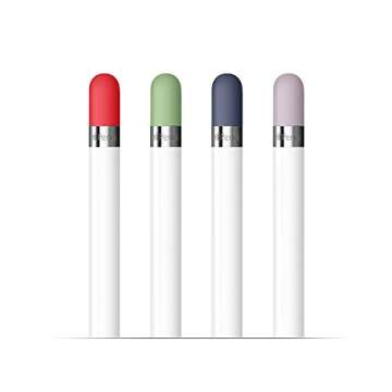 FRTMA Compatible with Apple Pencil Cap - 4 Colors Combo, Midnight Blue, Lavender, Mint, Red