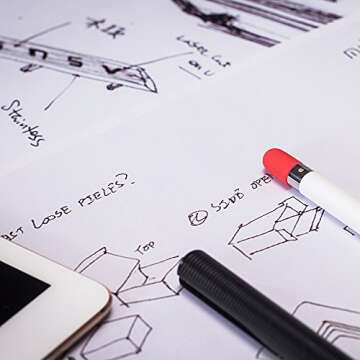 FRTMA Compatible with Apple Pencil Cap - 4 Colors Combo, Midnight Blue, Lavender, Mint, Red