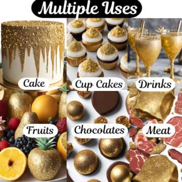 BULK-(10g) Silver Edible Glitter For Drinks, Silver Luster Dust Edible Glitter For Cakes, Silver Sprinkles For Cake Decorating, Edible Cake Decorations Drink Glitter 100% Food Safe, Vegan, Gluten Free