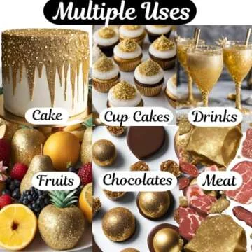 BULK-(10g) Silver Edible Glitter For Drinks, Silver Luster Dust Edible Glitter For Cakes, Silver Sprinkles For Cake Decorating, Edible Cake Decorations Drink Glitter 100% Food Safe, Vegan, Gluten Free