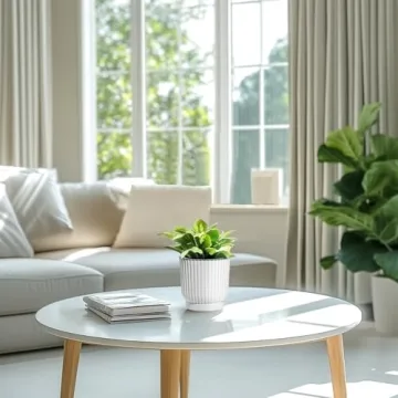 T4U Self Watering Pots for Houseplants - 6 Pack White