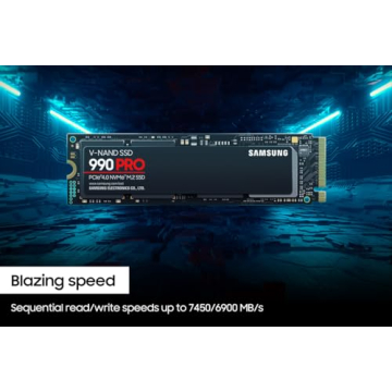 SAMSUNG 990 PRO SSD 1TB PCIe 4.0 M.2 Ultra-Fast Performance