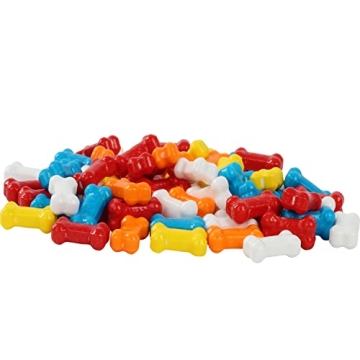 Candy Bones - 3 Pounds - Candy Bonz - Dog Bone Shaped Candy for Kids Birthdays, Themed Parties - Dog Bone Shape Candies - Bulk Unwrapped Candy