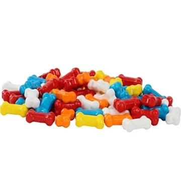 Candy Bones - 3 Pounds - Candy Bonz - Dog Bone Shaped Candy for Kids Birthdays, Themed Parties - Dog Bone Shape Candies - Bulk Unwrapped Candy