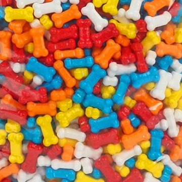Candy Bones - 3 Pounds - Candy Bonz - Dog Bone Shaped Candy for Kids Birthdays, Themed Parties - Dog Bone Shape Candies - Bulk Unwrapped Candy