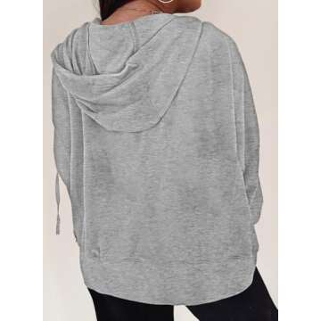 Eytino Plus Size Full Zip Sweatshirt for Women